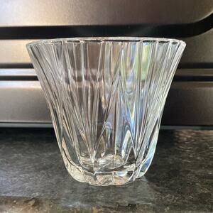 Vintage Lead Crystal Glass Votive‎ Candle Holder